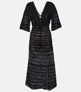 Marissa cotton crochet maxi dress