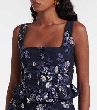 Eslabón Sueño embroidered crop top