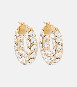 Jah crystal-embellished hoop earrings