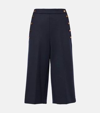 Valdez wool-blend culottes