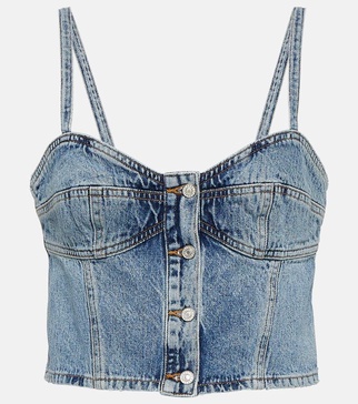 Lola denim crop top