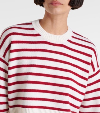 Dorotea striped virgin wool sweater