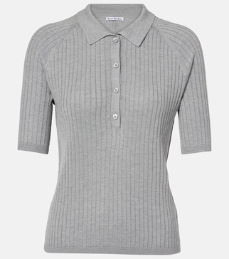 Silk polo shirt