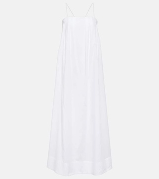 Heather cotton batiste maxi dress