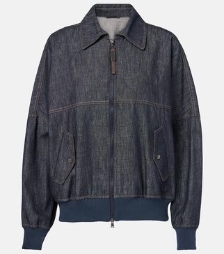 Denim bomber jacket