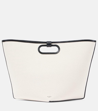 Folded Large canvas tote bag