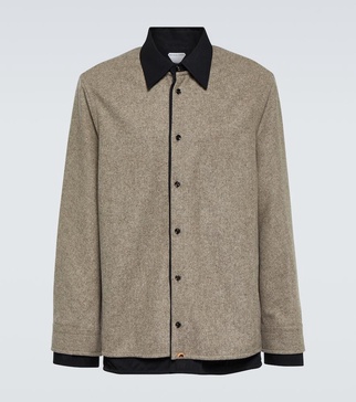 Wool flannel overshirt 