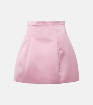 Duchesse high-rise satin maxi skirt