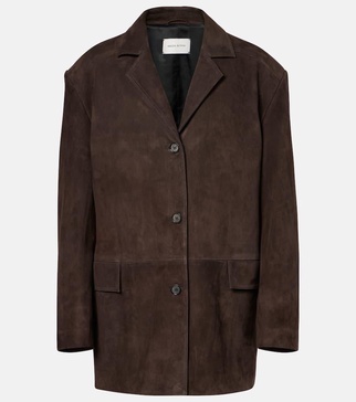 Oversized suede jacket