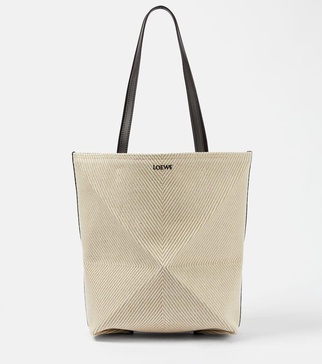 Puzzle Fold Medium canvas tote bag
