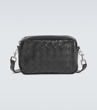 Mini Intrecciato leather camera bag