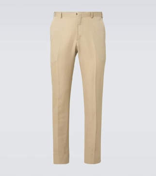 Pienza linen and cotton straight pants