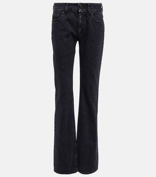 Low-rise straight jeans