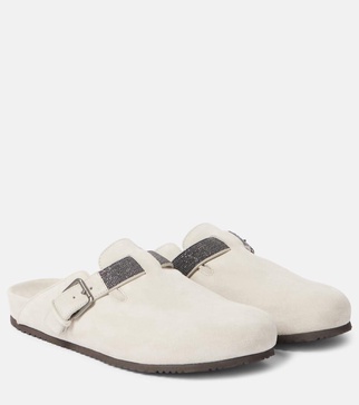 Monili suede mules