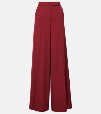 Ninfa virgin wool gabardine palazzo pants