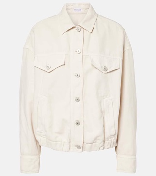 Monili beaded cotton and linen jacket