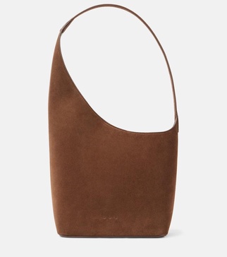 Demi Lune suede tote bag