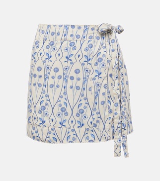 Luna floral wrap skirt