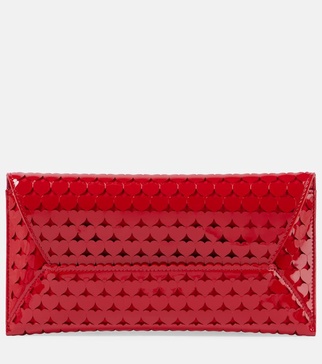 Amourose patent leather clutch