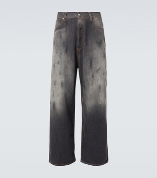 2023M distressed wide-leg jeans