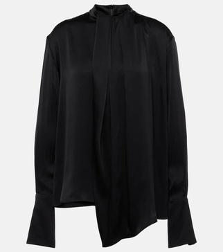 Silk satin blouse