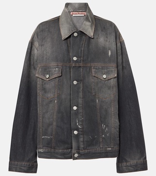 Printed denim jacket