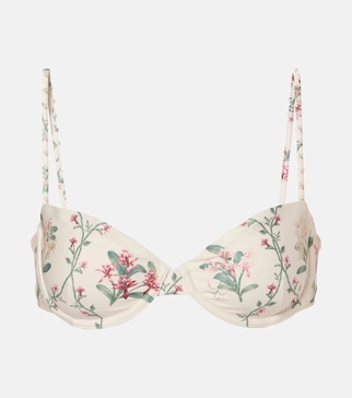 Magdalena floral bikini top