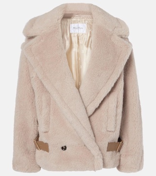 Radice alpaca, wool, and silk teddy jacket