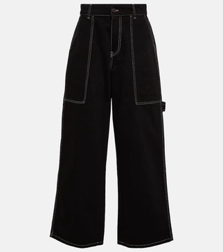 High-rise wide-leg jeans