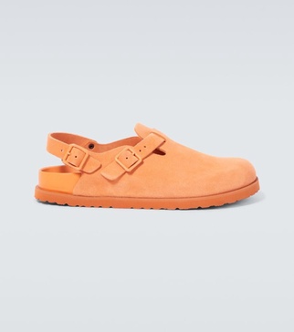 Tokio Cazador suede clogs