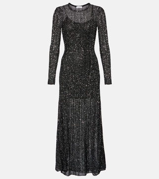 Sequined midi dress