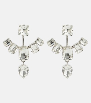 Crystal pendant earrings