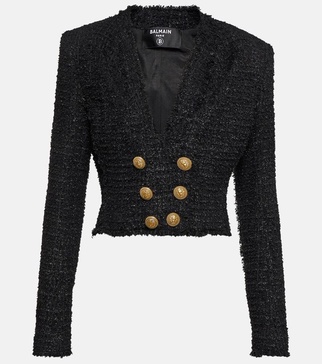 Embellished tweed jacket