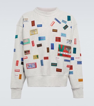 Printed cotton sweatshirt