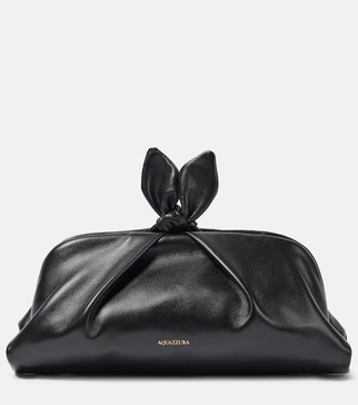 Bow Tie Small leather clutch