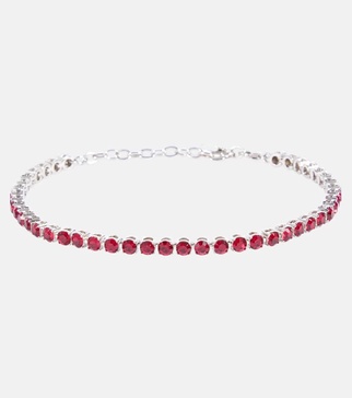 Embellished tennis anklet