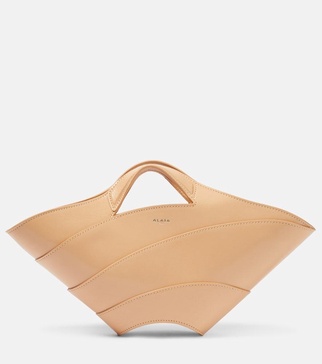 Khaima Small leather tote bag