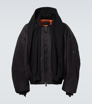 Incognito hooded bomber jacket