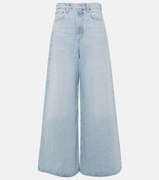 Nolan mid-rise wide-leg jeans