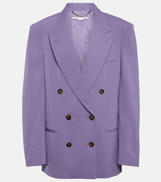 Oversized wool-blend blazer