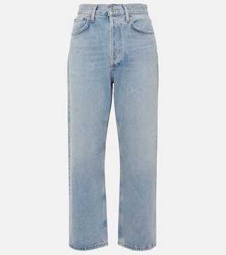 90's Crop mid-rise straight jeans