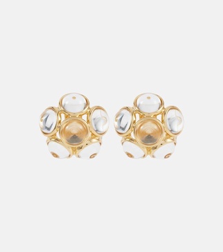Flower clip-on earrings