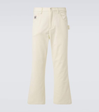 Cotton straight pants
