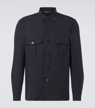 Straight-cut overshirt