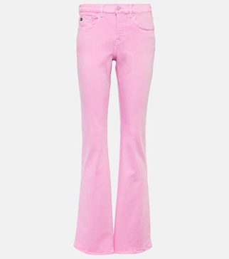 Sophie cotton-blend bootcut pants