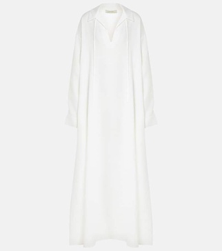 Linen midi dress