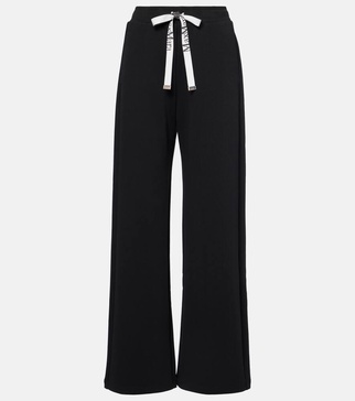 Bali cotton-blend jersey wide-leg sweatpants