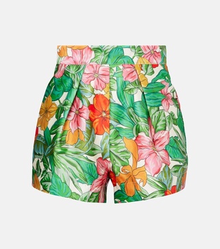 Amelia printed high-rise shorts