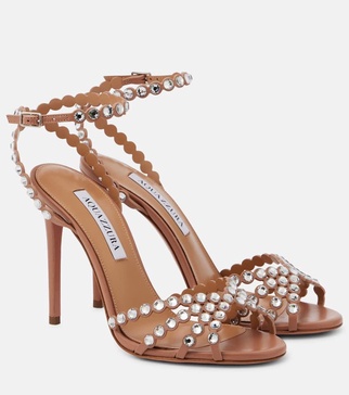 Tequila embellished leather sandals