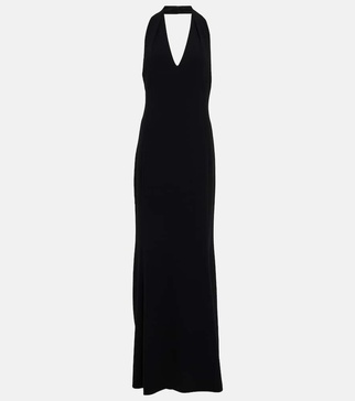Uranio halter maxi dress